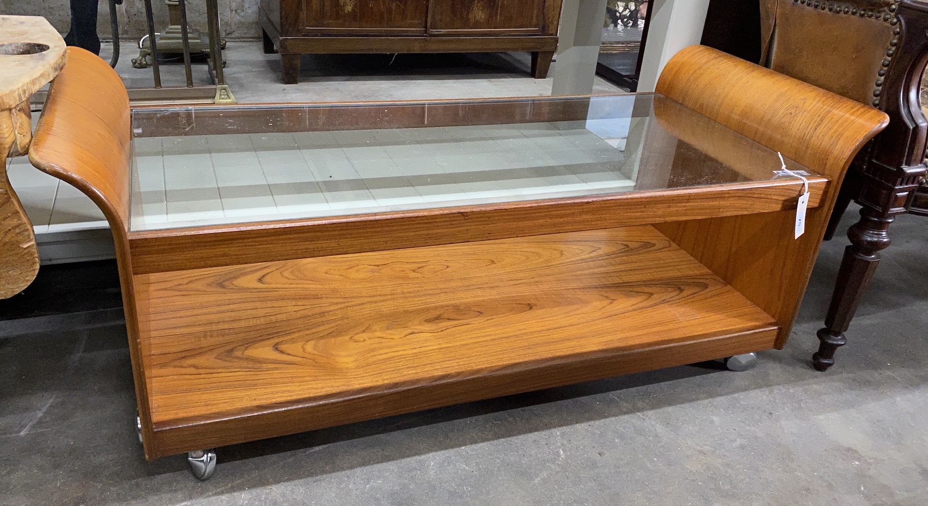 A G Plan teak 'surf board' coffee table, length 120cm, depth 49cm, height 51cm